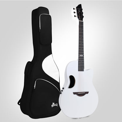 （Rick's Exclusive Discount）WINZZ AFO300CE Electro-Acoustic Guitar - Solid Spruce Top, Carbon Fiber Back, Professional Performance Quality
