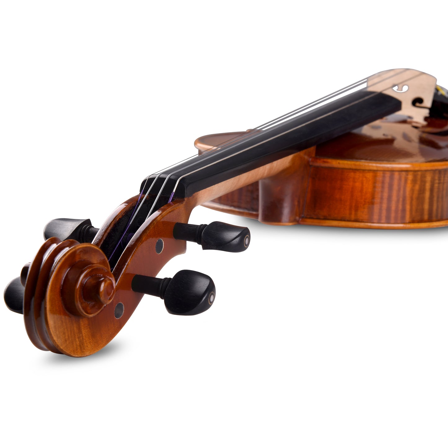 Aileen PREMIUM BEGINNER Series Violin Outfit - 4/4 Full Size Solid Wood Ebony Fitted