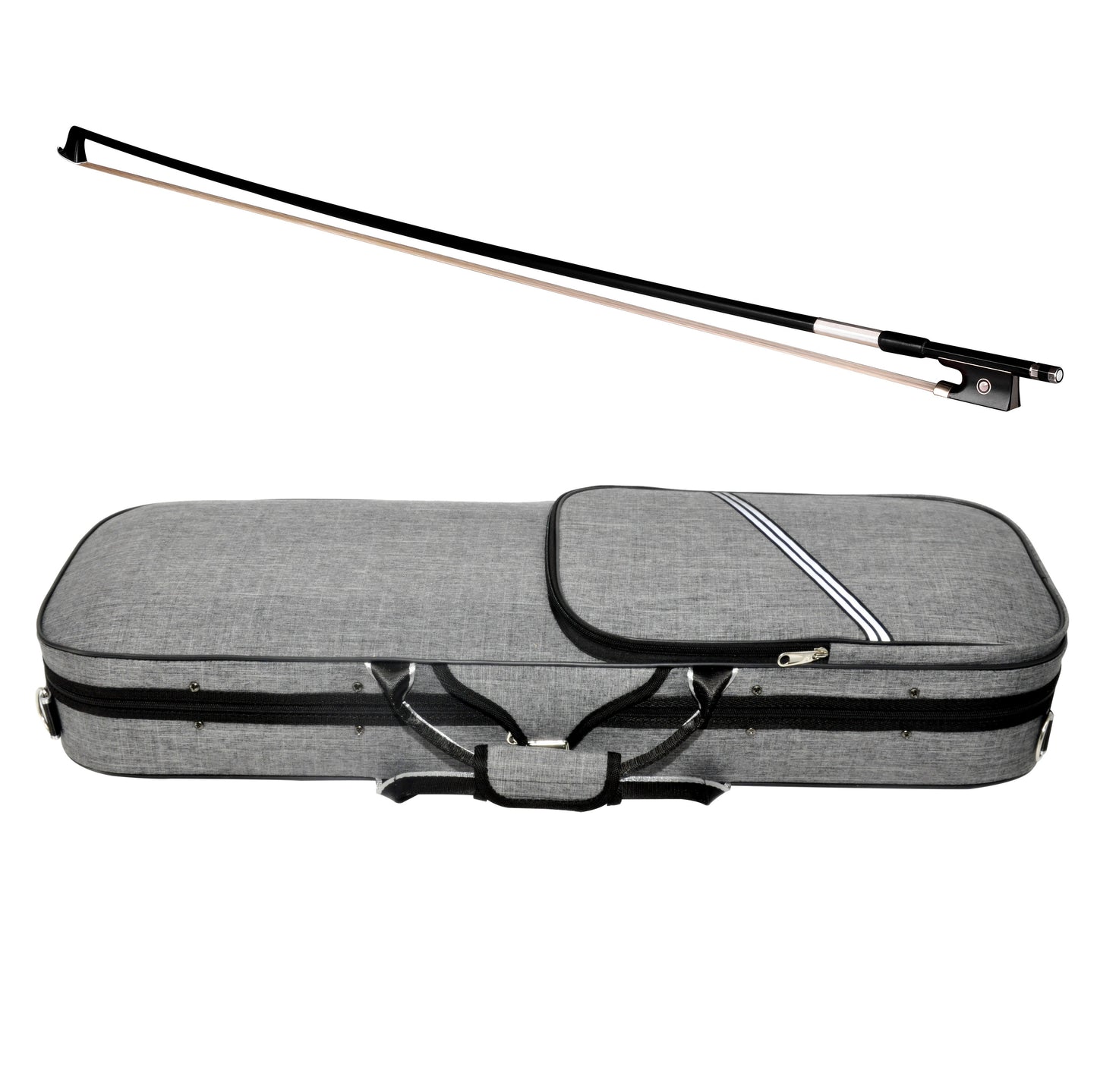 Aileen PREMIUM BEGINNER Series Violin Outfit - 4/4 Full Size Solid Wood Ebony Fitted