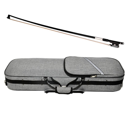 Aileen PREMIUM BEGINNER Series Violin Outfit - 4/4 Full Size Solid Wood Ebony Fitted