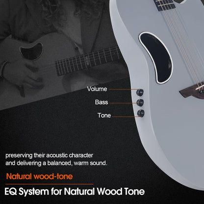 WINZZ AFO300C Solid Spruce Top With Carbon Fiber Back Acoustic Guitar