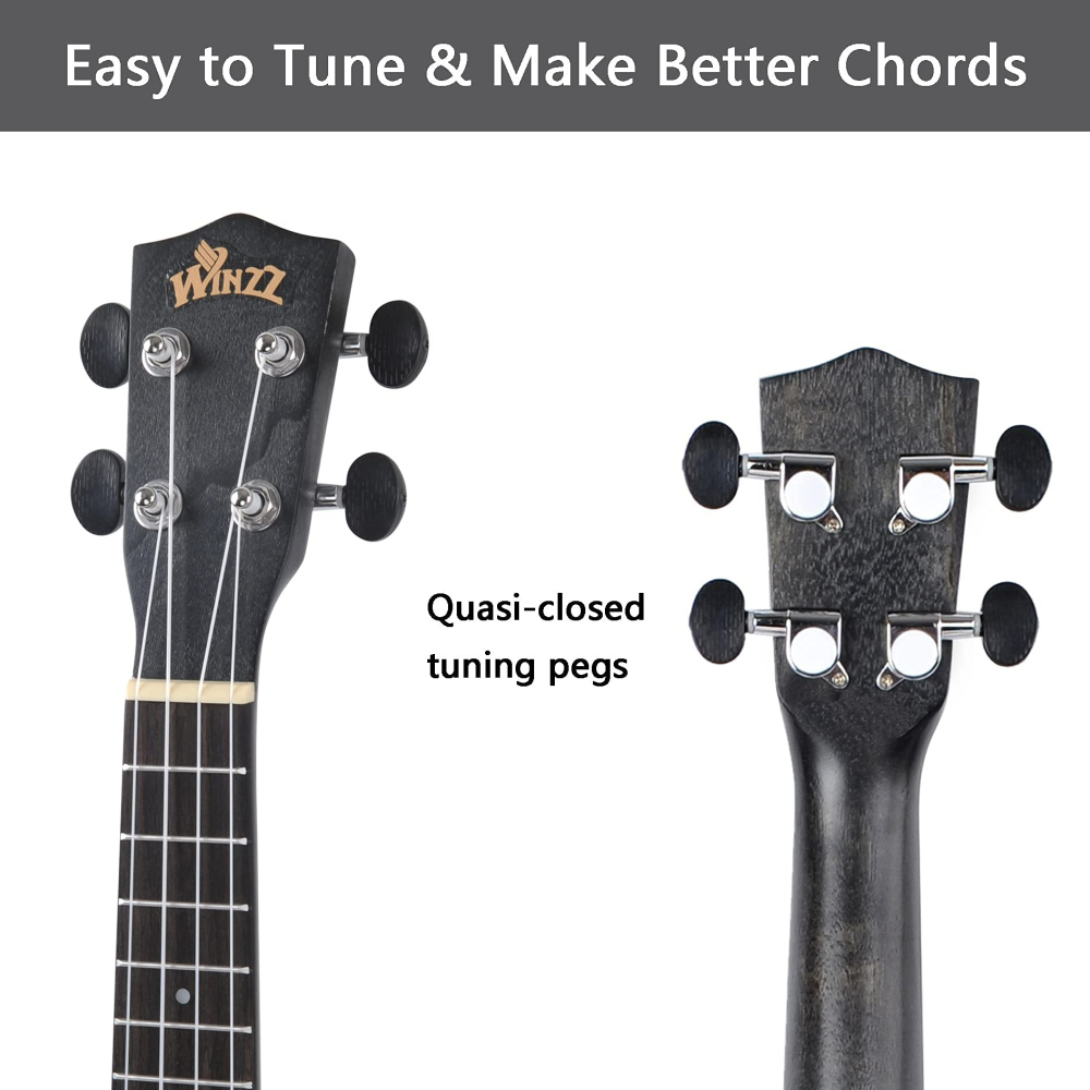 WINZZ HAND RUBBED Series-AU-H01A Vintage Hawaiian Beginner Ukulele