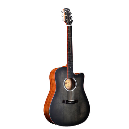 WINZZ AFM485C  Hand-Rubbed Solid Spruce Cutaway Dreadnought Acoustic Guitar