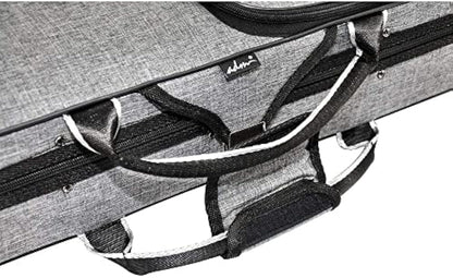 adm 4/4 Full Size Violin Case Oblong Violin Hard Case with Built-in Hygrometer,Super Lightweight Portable with Carrying Straps