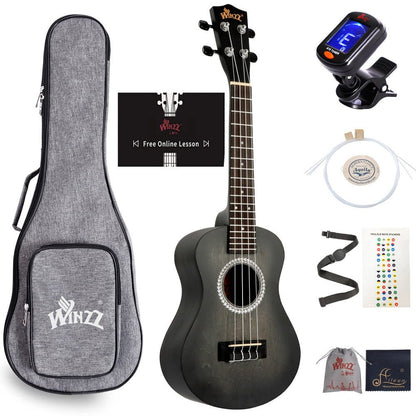 WINZZ HAND RUBBED Series-AU-H01A Vintage Hawaiian Beginner Ukulele - winzzguitars