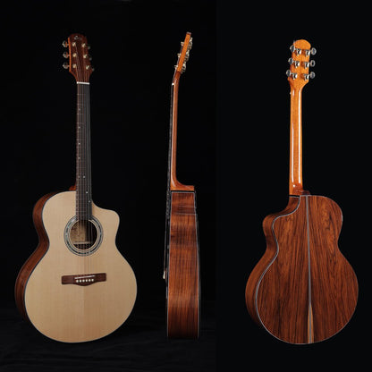 WINZZ&YuLong Guo co-branded 41 inch Solid Sitka Cutaway Acoustic Guitar - winzzguitars
